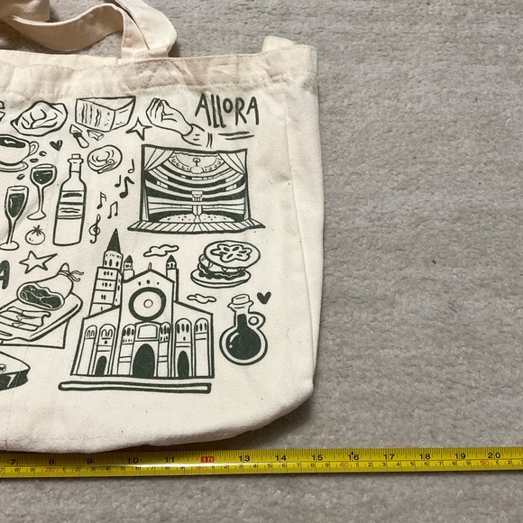European Italian Themed Canvas Bag - Picture 2 of 4
